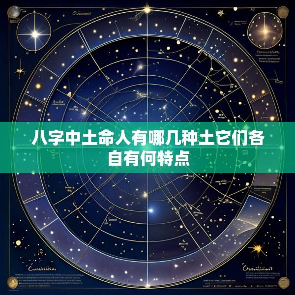 八字中土命人有哪几种土它们各自有何特点