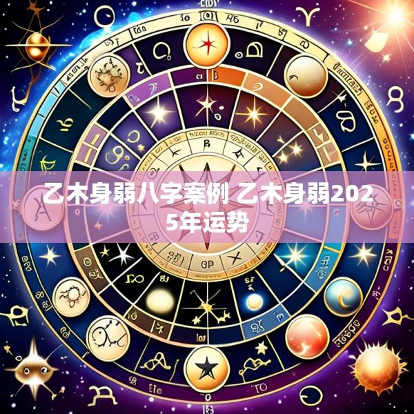 乙木身弱八字案例 乙木身弱2025年运势