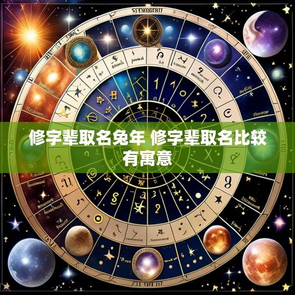 修字辈取名兔年 修字辈取名比较有寓意