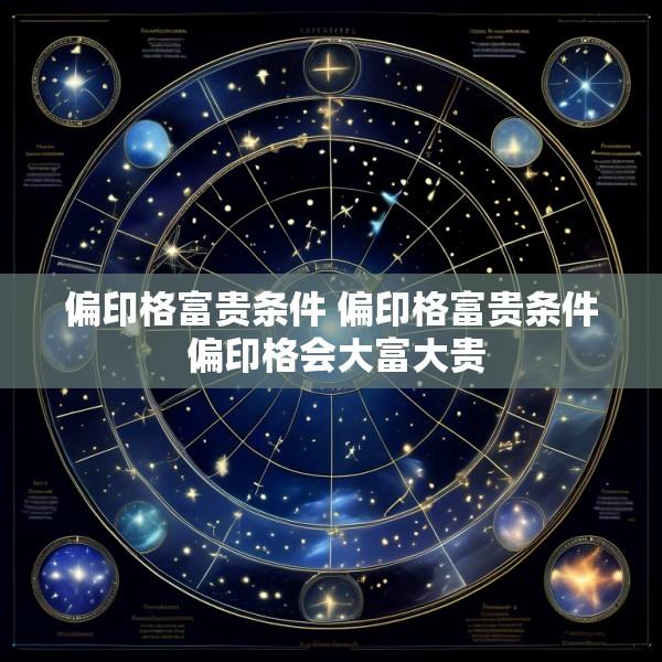 偏印格富贵条件 偏印格富贵条件 偏印格会大富大贵