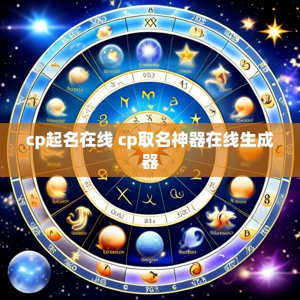 cp起名在线 cp取名神器在线生成器