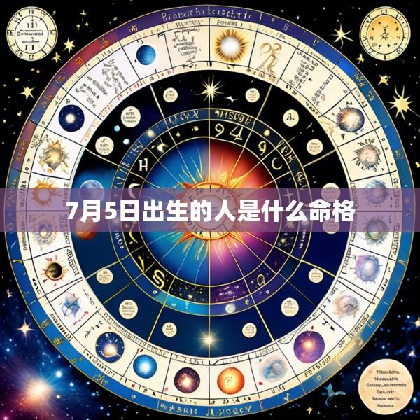 7月5日出生的人是什么命格
