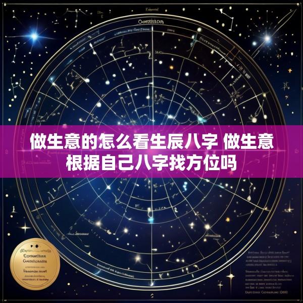 做生意的怎么看生辰八字 做生意根据自己八字找方位吗
