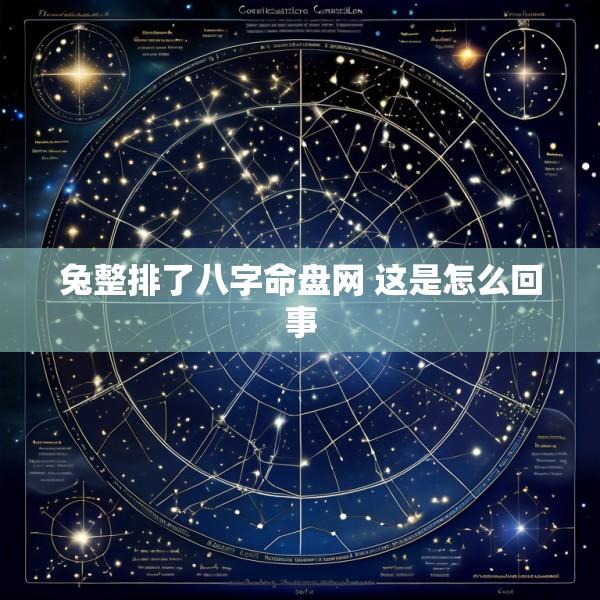 兔整排了八字命盘网 这是怎么回事