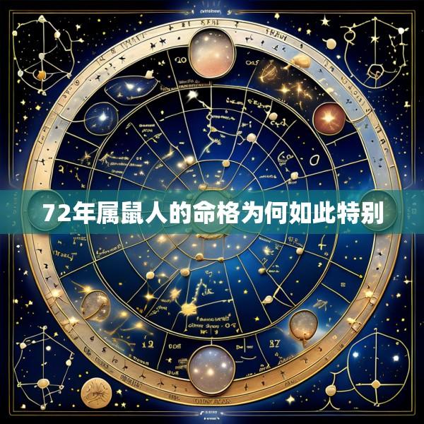 72年属鼠人的命格为何如此特别