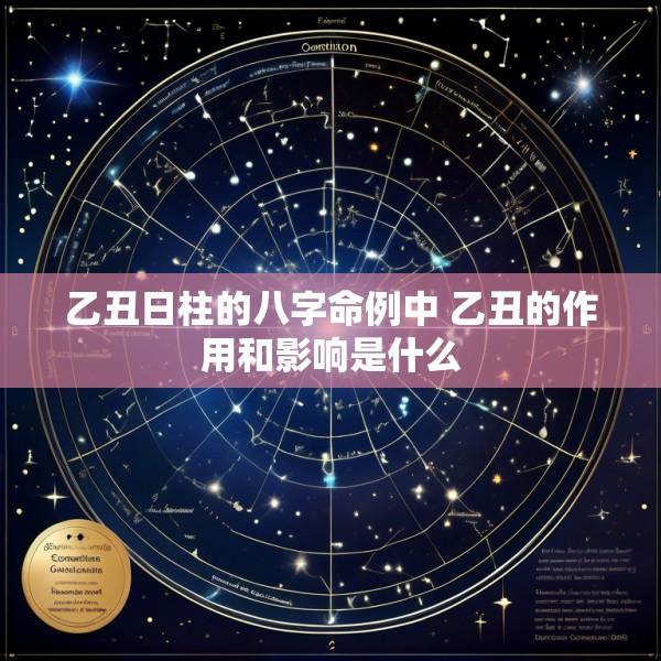 乙丑日柱的八字命例中 乙丑的作用和影响是什么