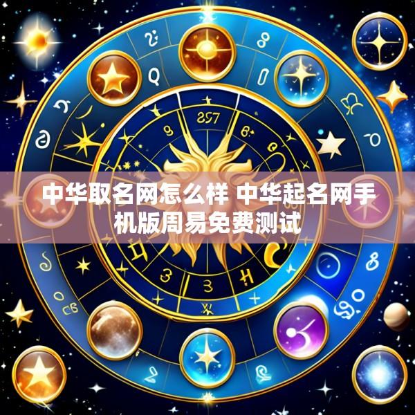 中华取名网怎么样 中华起名网手机版周易免费测试