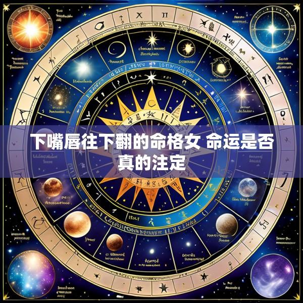 下嘴唇往下翻的命格女 命运是否真的注定