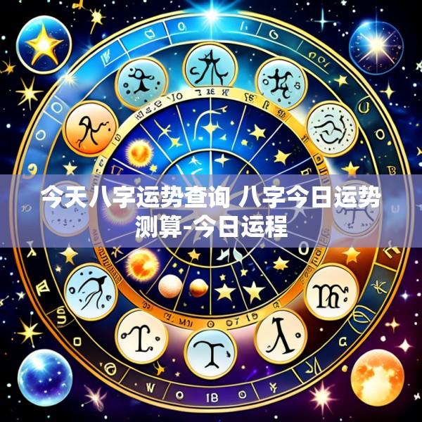 今天八字运势查询 八字今日运势测算-今日运程