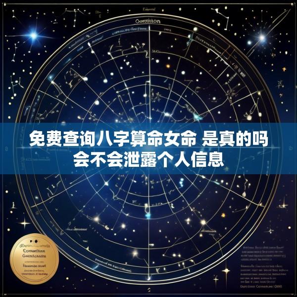 免费查询八字算命女命 是真的吗会不会泄露个人信息