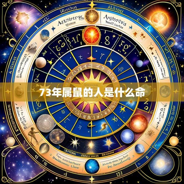 73年属鼠的人是什么命