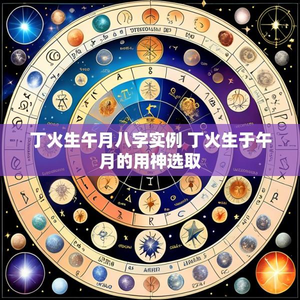 丁火生午月八字实例 丁火生于午月的用神选取