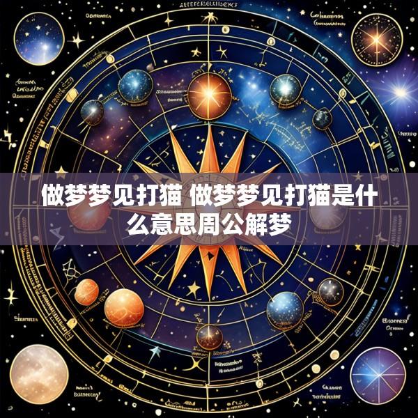 做梦梦见打猫 做梦梦见打猫是什么意思周公解梦