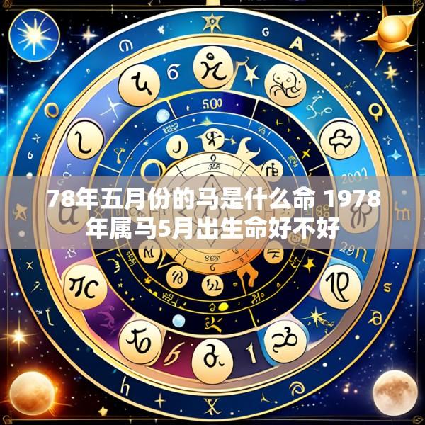78年五月份的马是什么命 1978年属马5月出生命好不好