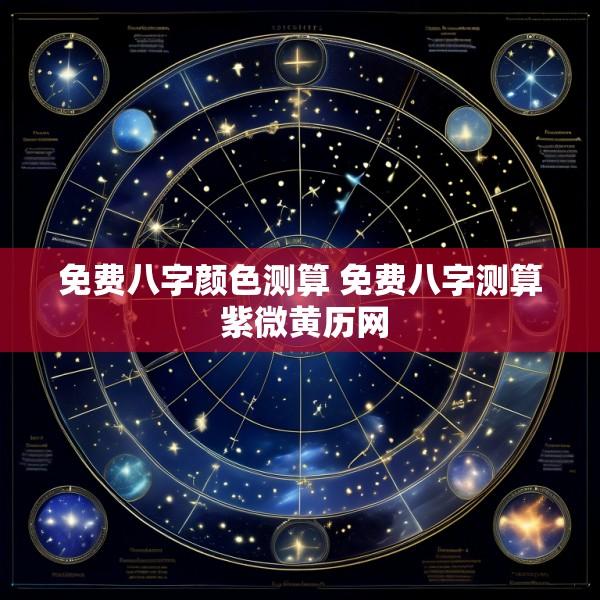 免费八字颜色测算 免费八字测算 紫微黄历网