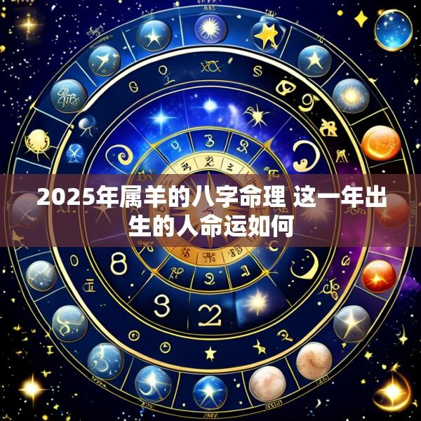 2025年属羊的八字命理 这一年出生的人命运如何
