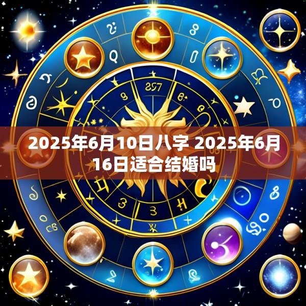 2025年6月10日八字 2025年6月16日适合结婚吗