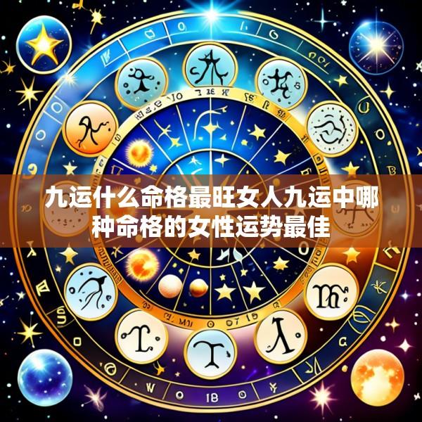 九运什么命格最旺女人九运中哪种命格的女性运势最佳