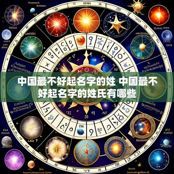 中国最不好起名字的姓 中国最不好起名字的姓氏有哪些