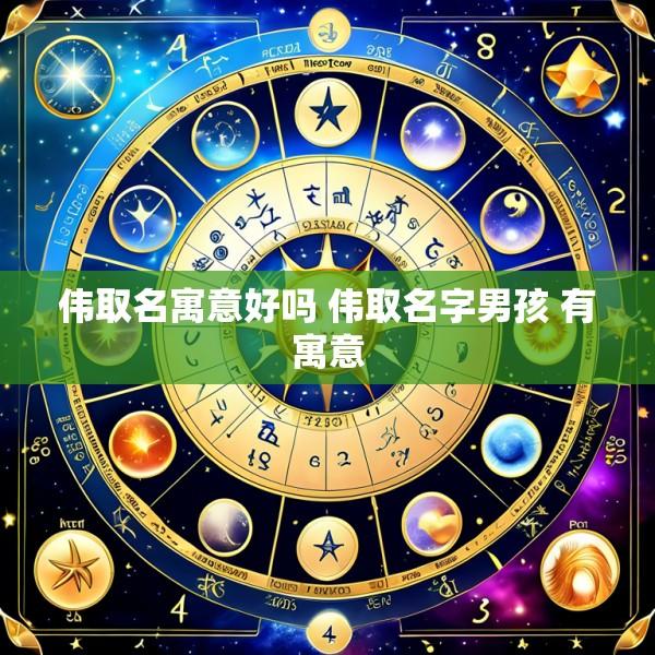 伟取名寓意好吗 伟取名字男孩 有寓意