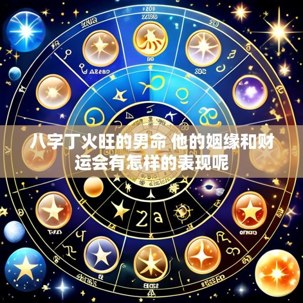 八字丁火旺的男命 他的姻缘和财运会有怎样的表现呢