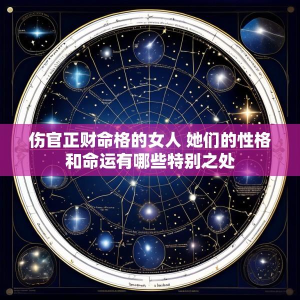 伤官正财命格的女人 她们的性格和命运有哪些特别之处