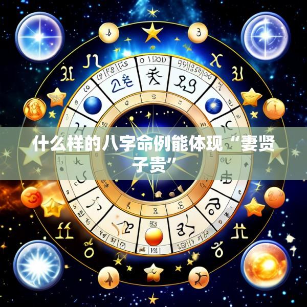 什么样的八字命例能体现“妻贤子贵”
