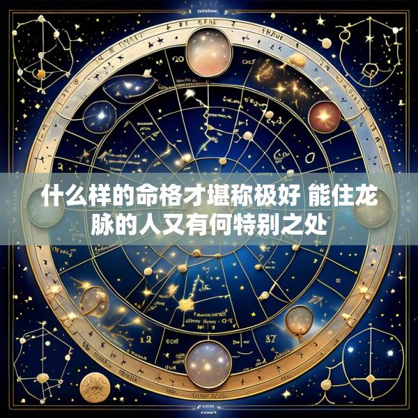 什么样的命格才堪称极好 能住龙脉的人又有何特别之处