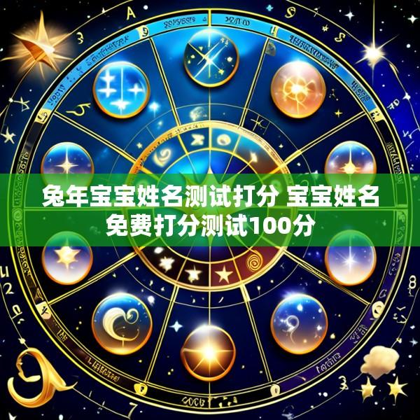 兔年宝宝姓名测试打分 宝宝姓名免费打分测试100分