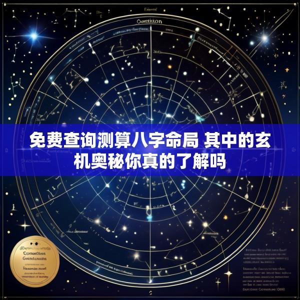免费查询测算八字命局 其中的玄机奥秘你真的了解吗