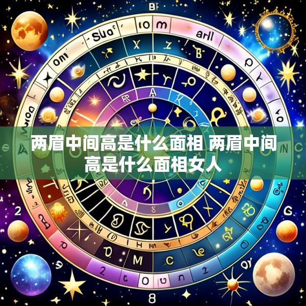 两眉中间高是什么面相 两眉中间高是什么面相女人