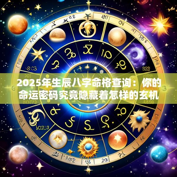 2025年生辰八字命格查询：你的命运密码究竟隐藏着怎样的玄机