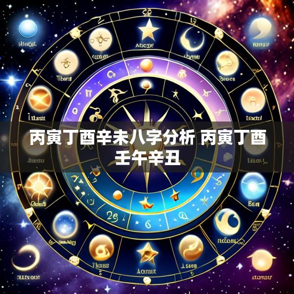 丙寅丁酉辛未八字分析 丙寅丁酉壬午辛丑