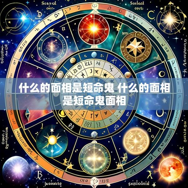 什么的面相是短命鬼 什么的面相是短命鬼面相