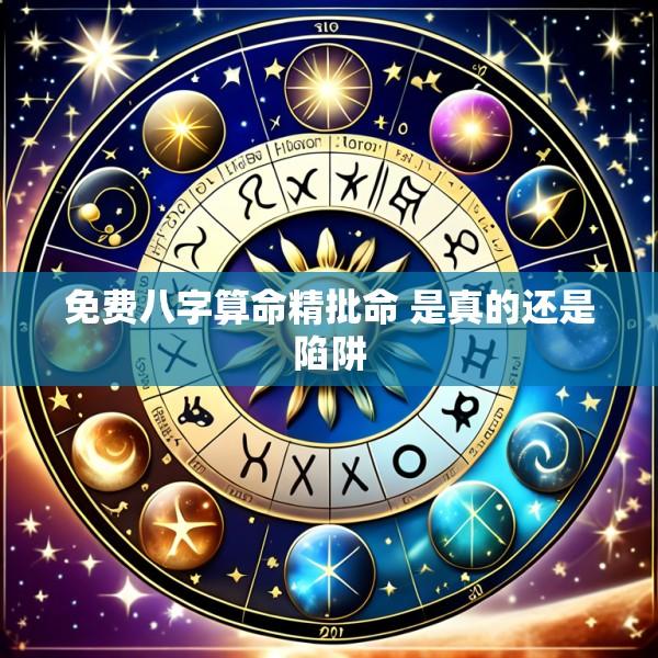免费八字算命精批命 是真的还是陷阱