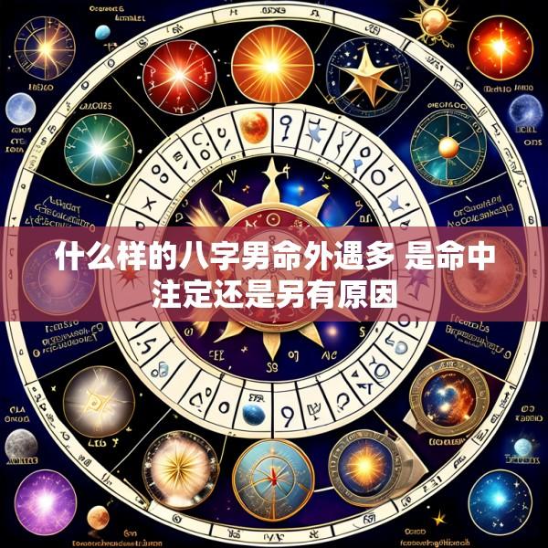 什么样的八字男命外遇多 是命中注定还是另有原因