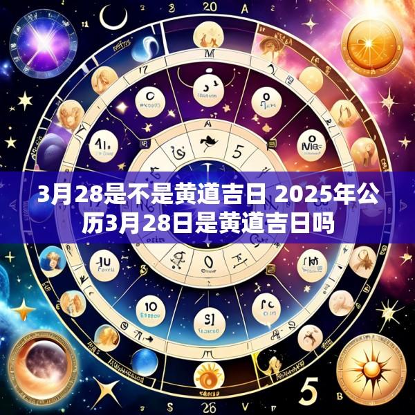 3月28是不是黄道吉日 2025年公历3月28日是黄道吉日吗