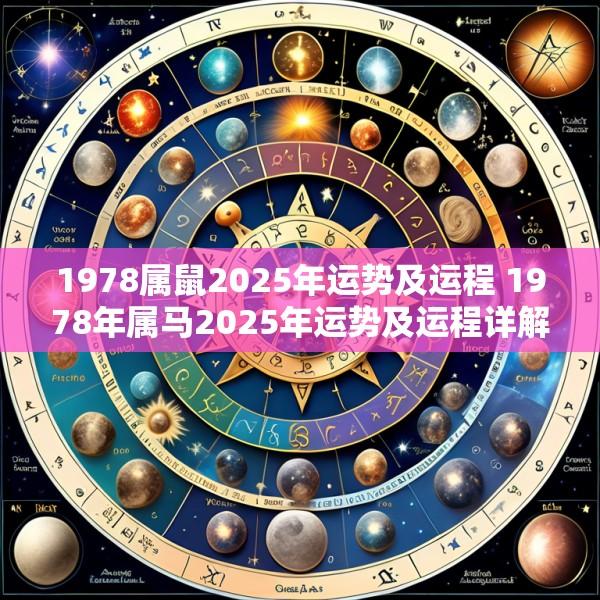 1978属鼠2025年运势及运程 1978年属马2025年运势及运程详解农历网