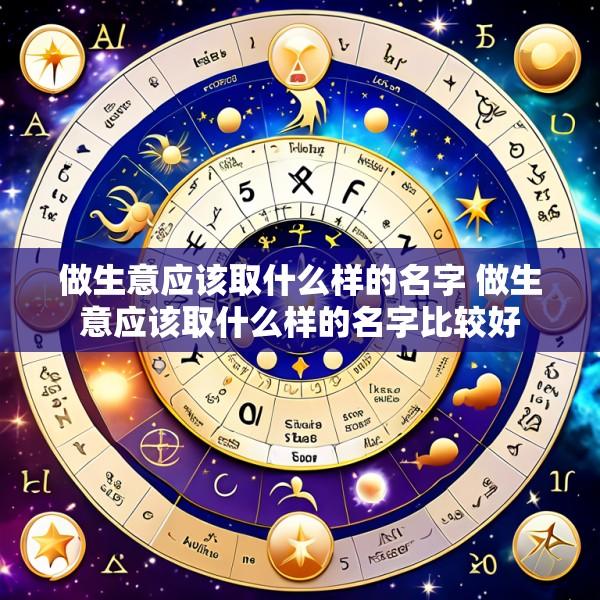 做生意应该取什么样的名字 做生意应该取什么样的名字比较好