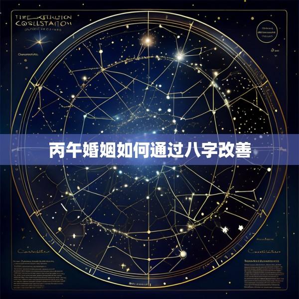 丙午婚姻如何通过八字改善