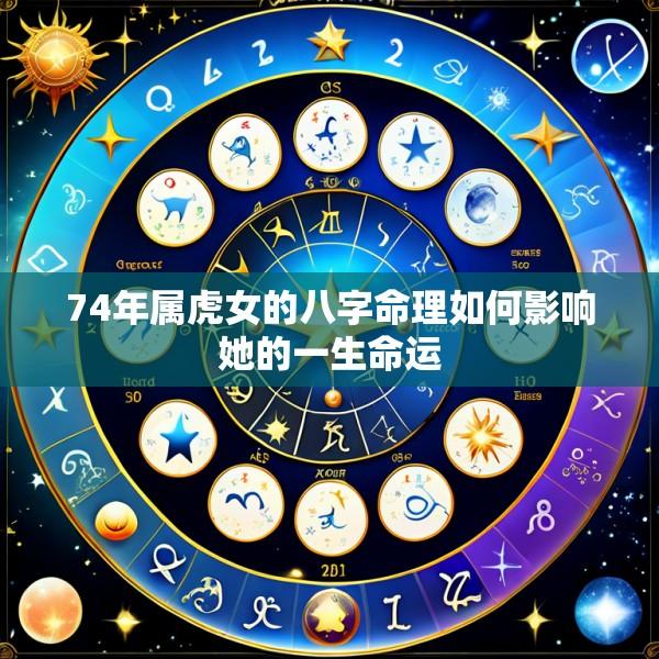74年属虎女的八字命理如何影响她的一生命运
