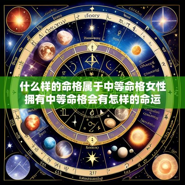 什么样的命格属于中等命格女性拥有中等命格会有怎样的命运
