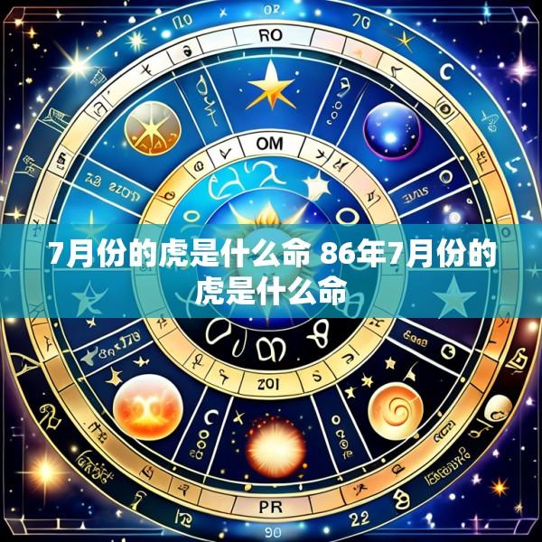 7月份的虎是什么命 86年7月份的虎是什么命