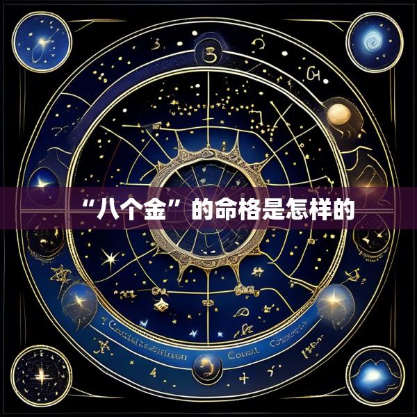 “八个金”的命格是怎样的