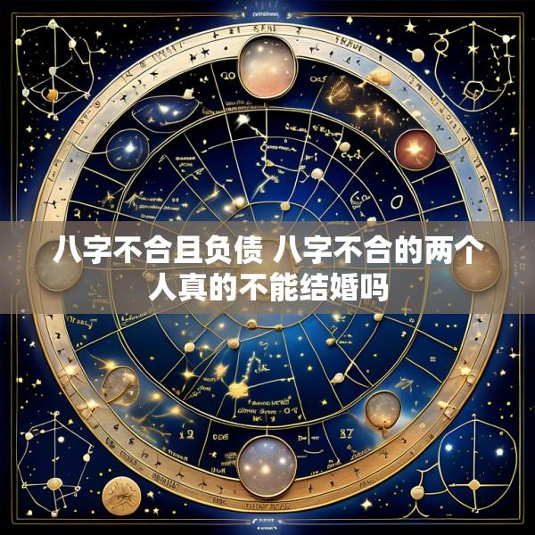 八字不合且负债 八字不合的两个人真的不能结婚吗