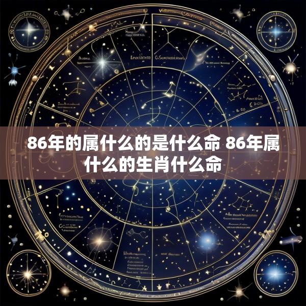 86年的属什么的是什么命 86年属什么的生肖什么命