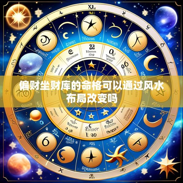 偏财坐财库的命格可以通过风水布局改变吗