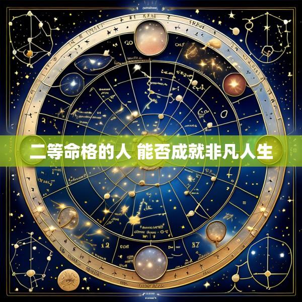 二等命格的人 能否成就非凡人生