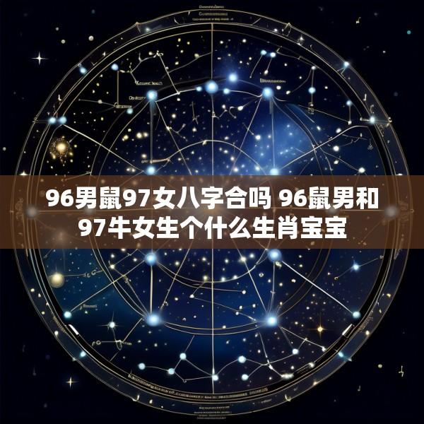 96男鼠97女八字合吗 96鼠男和97牛女生个什么生肖宝宝