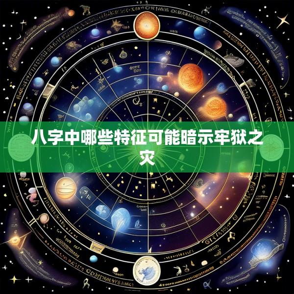 八字中哪些特征可能暗示牢狱之灾
